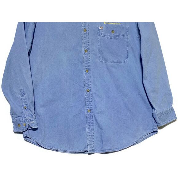 NASCAR Winston Cup Champion 1997 Button Up Shirt Mens Large Denim Long Sleeve - Picture 6 of 8